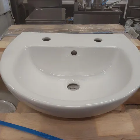 BRAND NEW LECICO SAKKARA 2 TAP HOLE 45CM BASIN