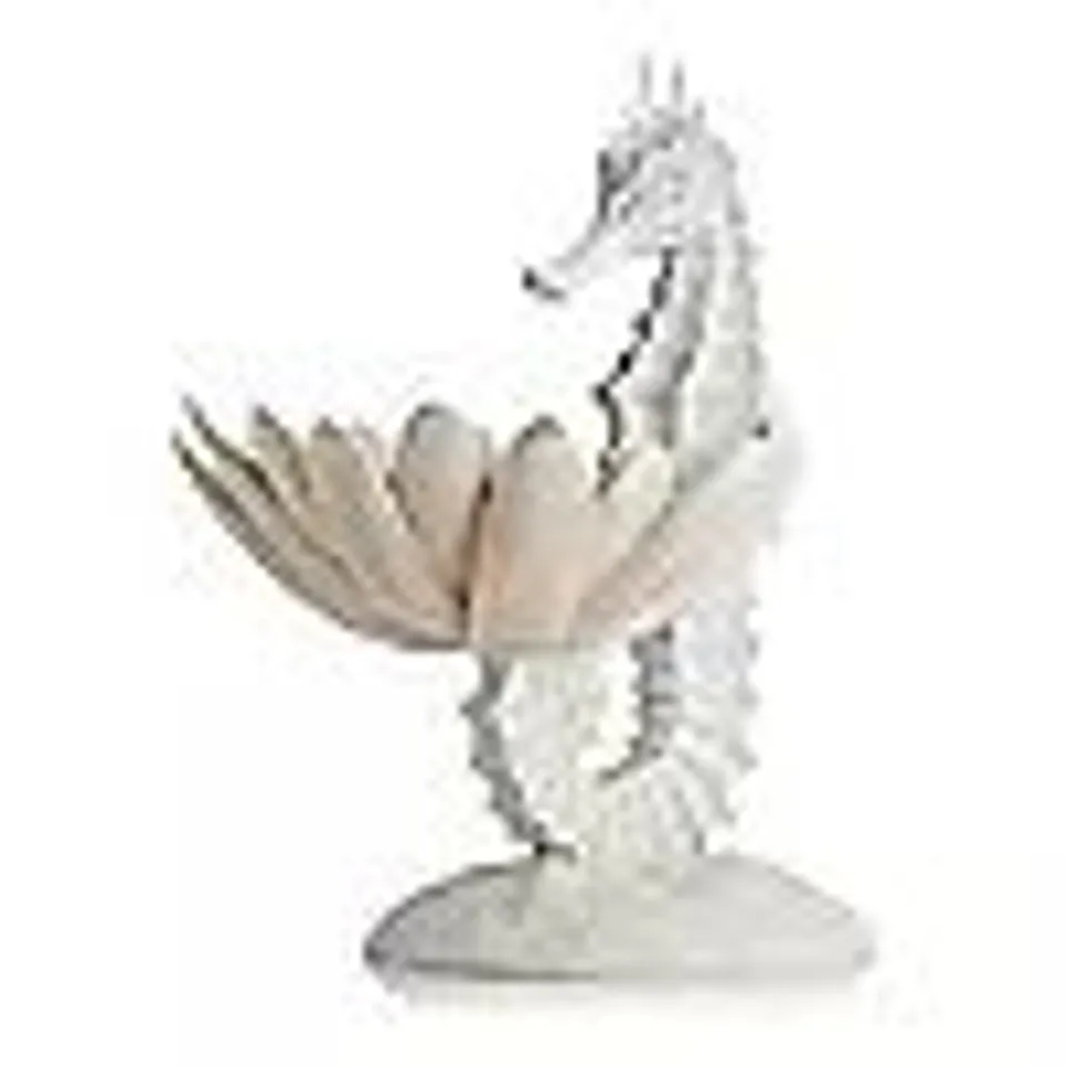 GARDEN REFLECTIONS COASTAL EDIT SEAHORSE BIRD BATH