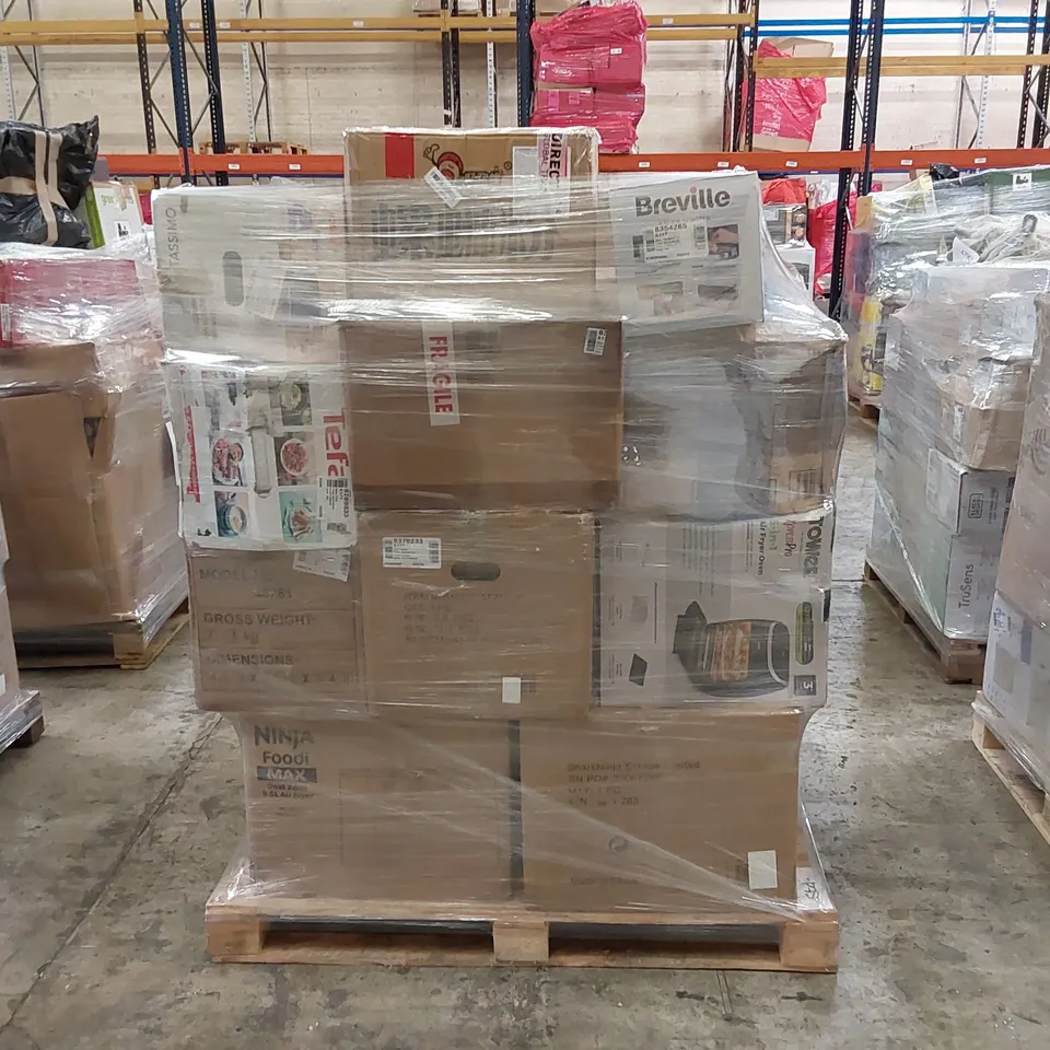 PALLET OF APPROXIMATELY 23 UNPROCESSED RAW RETURN HOUSEHOLD AND ELECTRICAL GOODS TO INCLUDE;