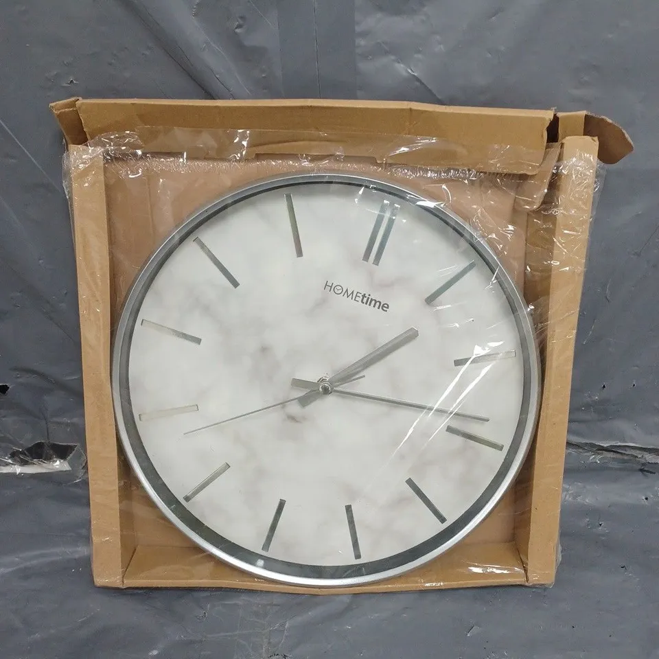 SLIMLINE MARBLE PATTERN WALL CLOCK  RRP £24.99