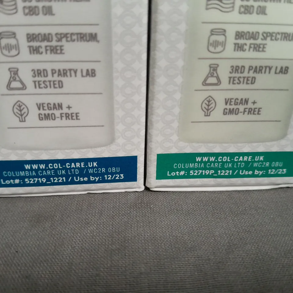LOT OF APPROXIMATELY 100 COLUMBIA CARE 30ML CBD OILS 