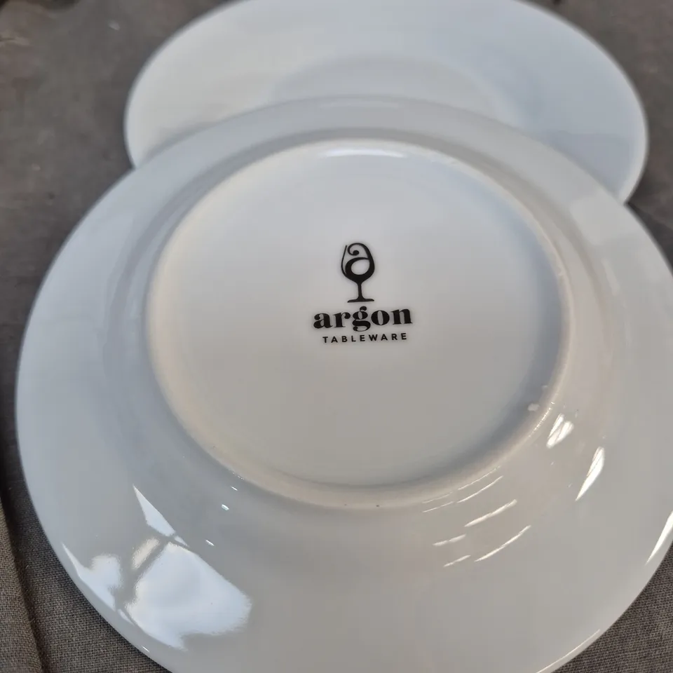 ARGON TABLEWARE WHITE BOWLS AND PLATES – SET OF 4