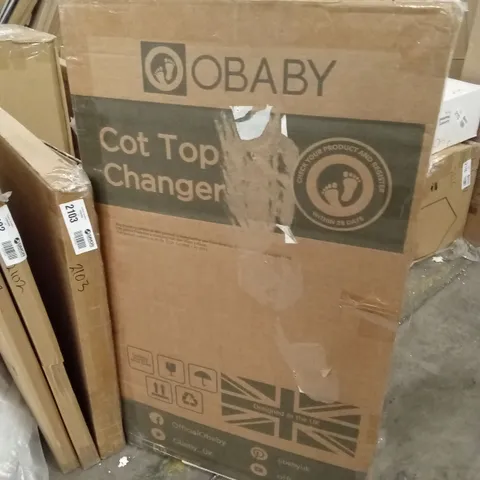 BOXED COT TOP CHANGER - WHITE