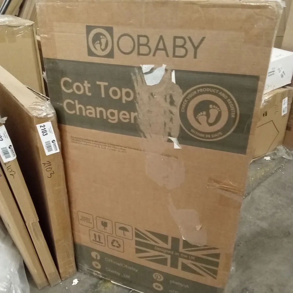 BOXED COT TOP CHANGER - WHITE