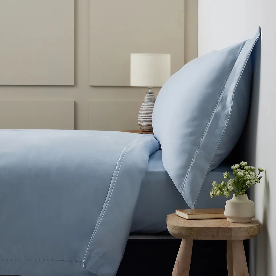 NORTHERN NIGHTS 400TC COTTON TENCEL 4 PIECE DUVET SET WITH STITCH DETAIL