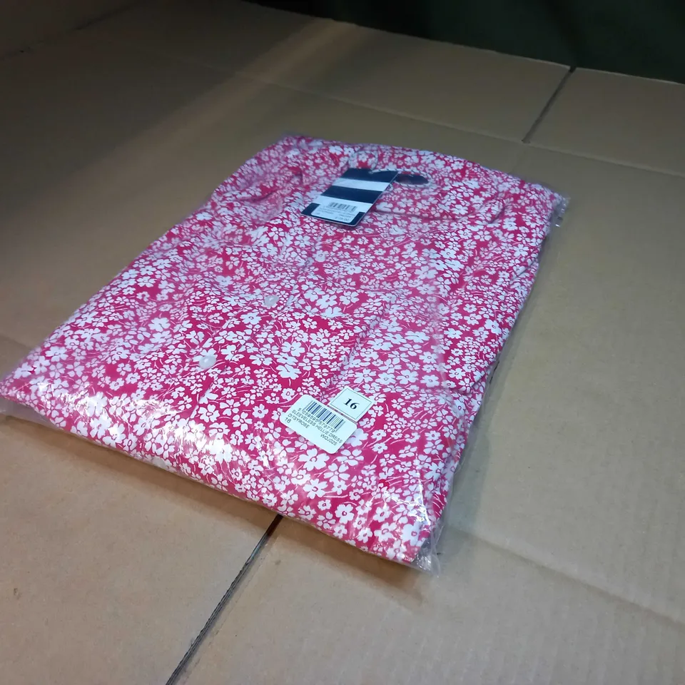 PACKAGED CREW CLOTHING COMPANY SLEEVELESS HELLIE DITSYROSE DRESS - SIZE 16