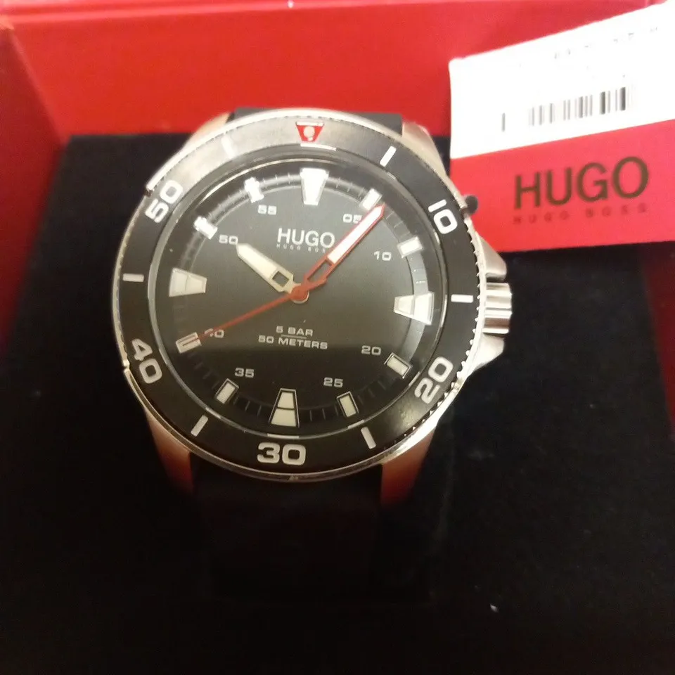 BOXED HUGO BOSS STREET DIVER WRIST WATCH