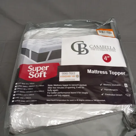 CASABELLA 4" MATTRESS TOPPER