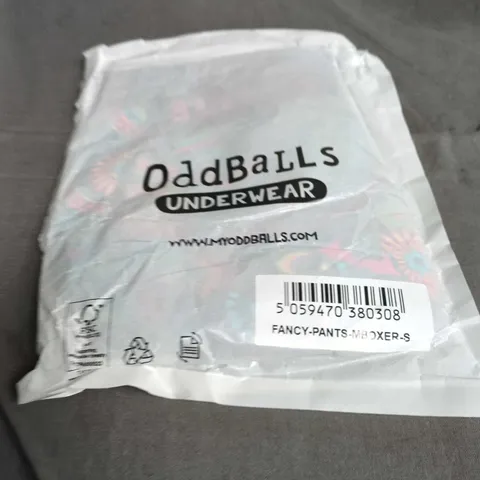 ODDBALLS FANCY PANTS BOXER – SIZE UK S (S) – MEN'S UNDERWEAR