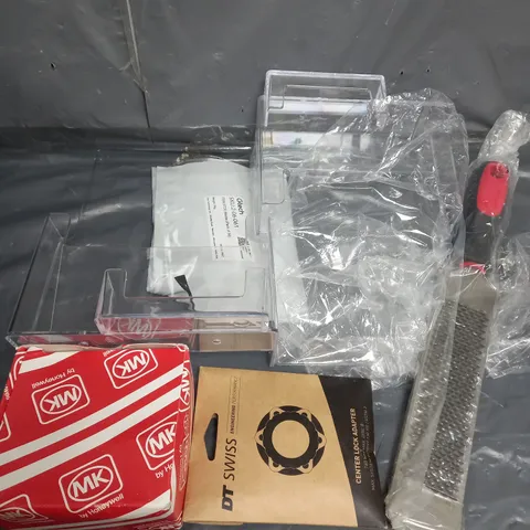 APPROXIMATELY 10 ASSORTED HOUSEHOLD ITEMS TOO INCLUDE TOOLS , ADAPTORS , INCENSE STICKS , ETC