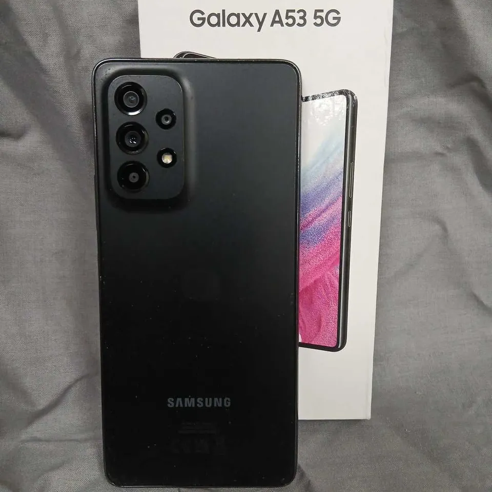 SAMSUNG GALAXY A53 5G – BLACK, SM-A536B/DS – BOXED WITH USB-C CABLE