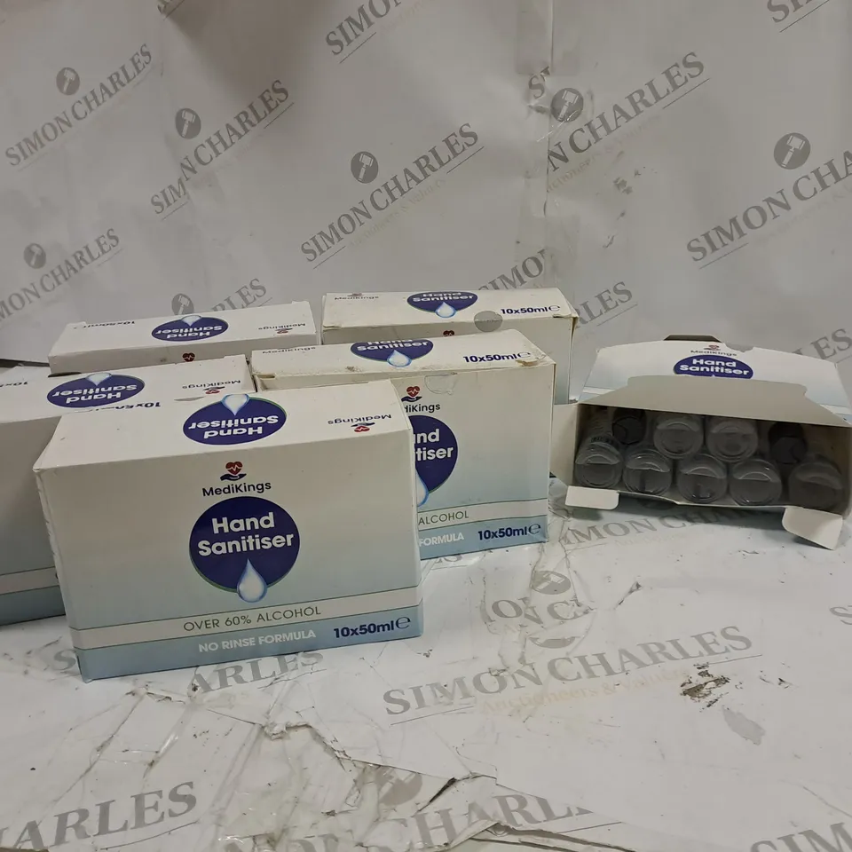 BOX OF 5 PACKS OF MEDIKINGS HAND SANITIZER 