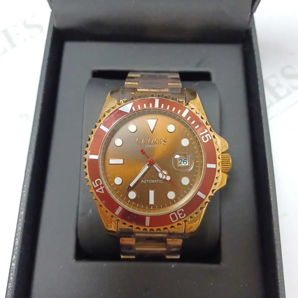 GAMAGES ENTERPRISE ROSE AUTOMATIC BRACELET STRAP WRISTWATCH
