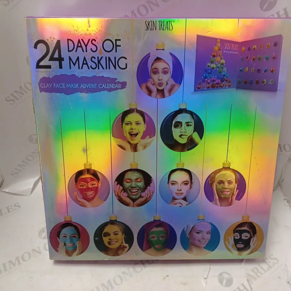BOXED 24 DAYS OF MASKING CLAY FACE MASK ADVENT CALENDER