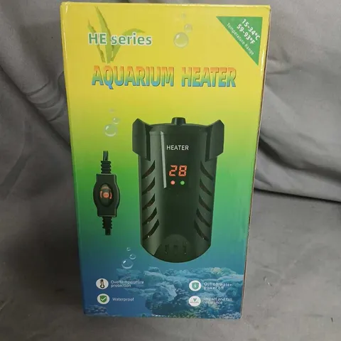 HE SERIES AQUARIUM HEATER β BOXED (BLACK) WITH INLINE CONTROLLER