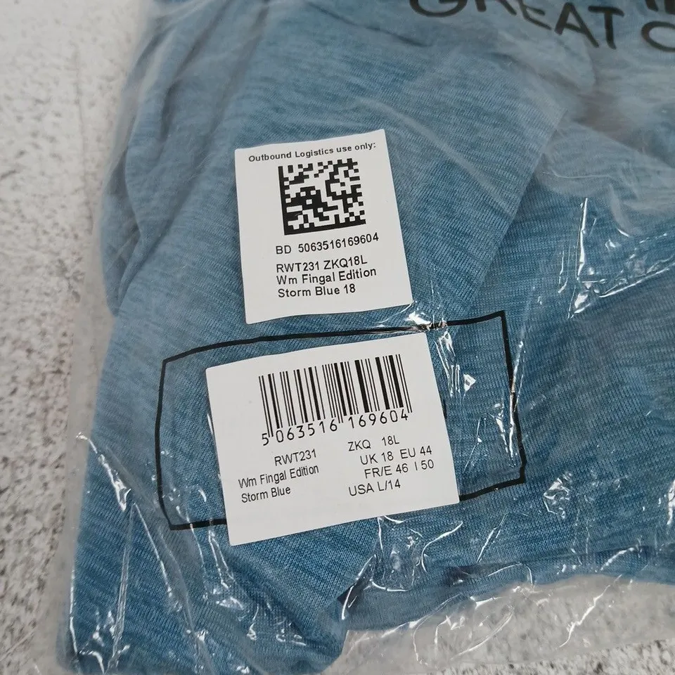 REGATTA GREAT OUTDOORS STORM BLUE EDITION OUTDOOR TOP - UK18