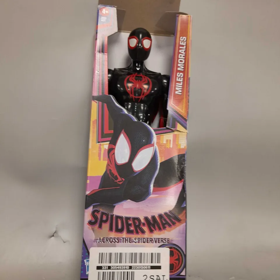 BOXED SPIDER MAN ACROSS THE SPIDER VERSE 12INCH TITAN FIGURE MILES MORALES