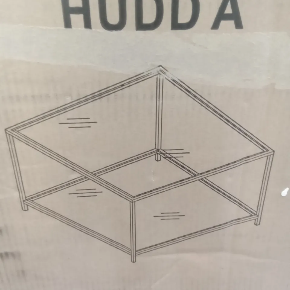 BOXED ABERNATHY COFFEE TABLE - CLEAR