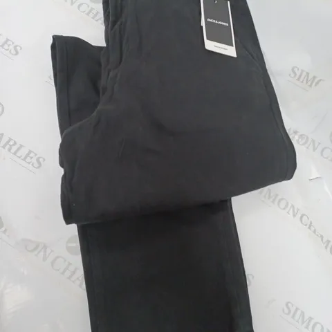 JACK & JONES JPSTKANE JJBOWIE SA NOOS TROUSERS, BLACK - SIZE 32 / "34