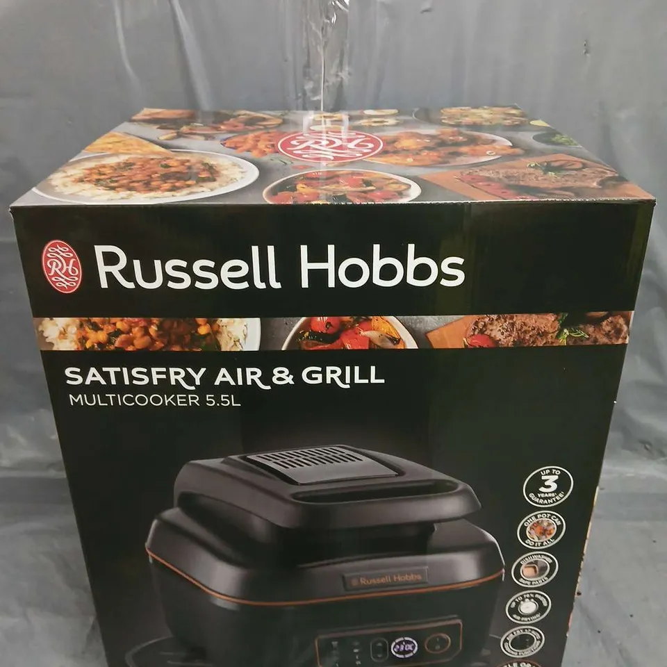 BOXED RUSSELL HOBBS SATISFRY & GRILL MULTICOOKER