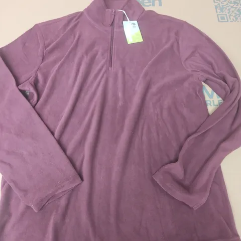 MOUNTAIN WAREHOUSE CAMBER FLEECE II IN BURGUNDY - XL