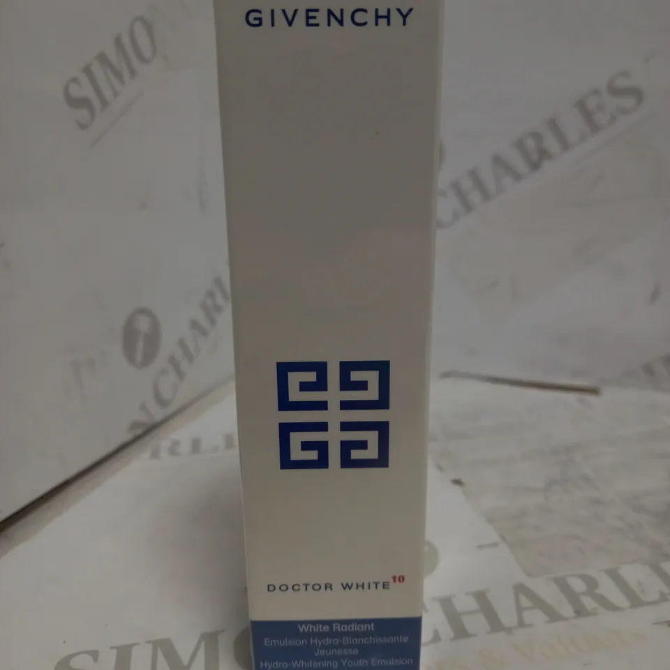 SEALED GIVENCHY DOCTOR WHITE 10 WHITE RADIANT HYDRA-WHITENING YOUTH EMULSION 50ML