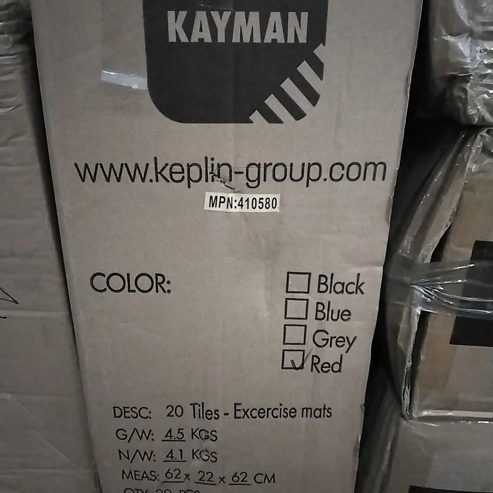 BOXED 20 TILES OF EXERCISE MATS