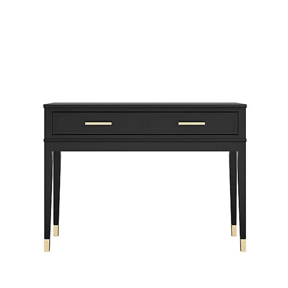BOXED COSMOPOLITAN WESTERLEIGH CONSOLE TABLE - BLACK 