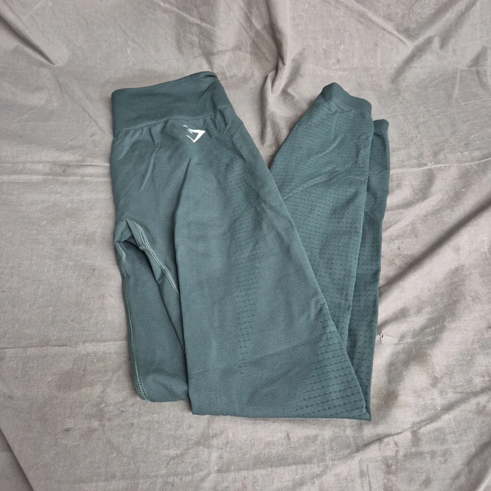GYMSHARK LEGGINGS IN GREEN SIZE M