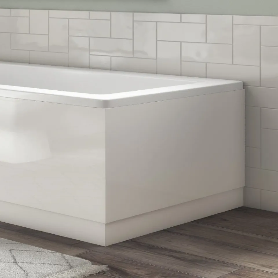 BOXED ASHFORD WHITE GLOSS 700MM END BATH PANEL