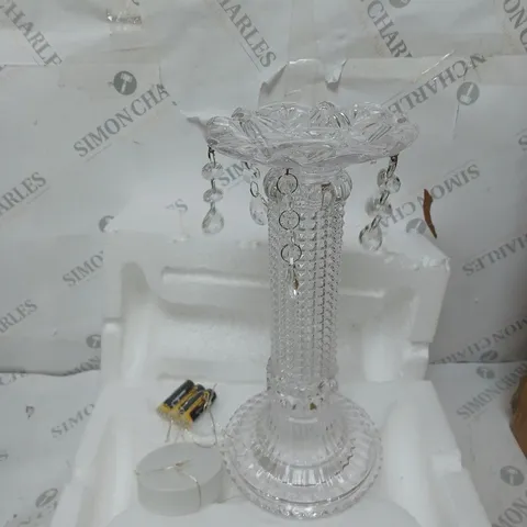 BOXED JULIAN MACDONALD PRE LIT GLASS LIGHT