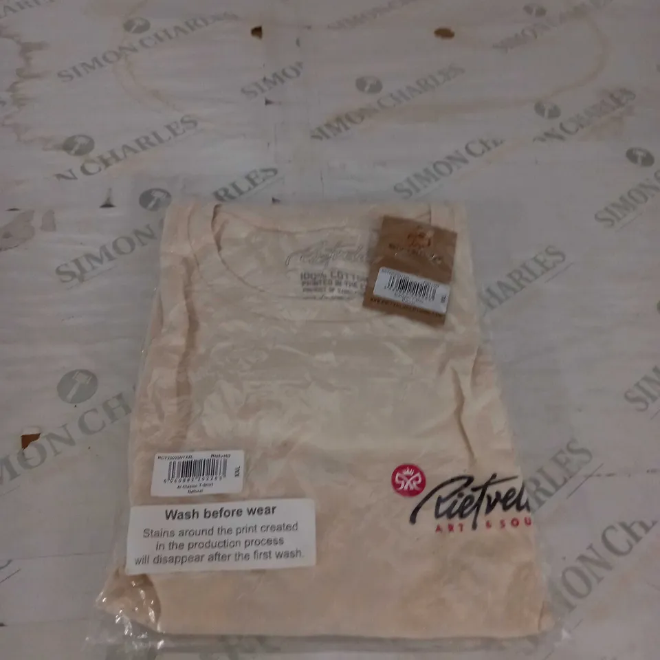 RIETVELD CREAM TSHIRT SIZE XXXL