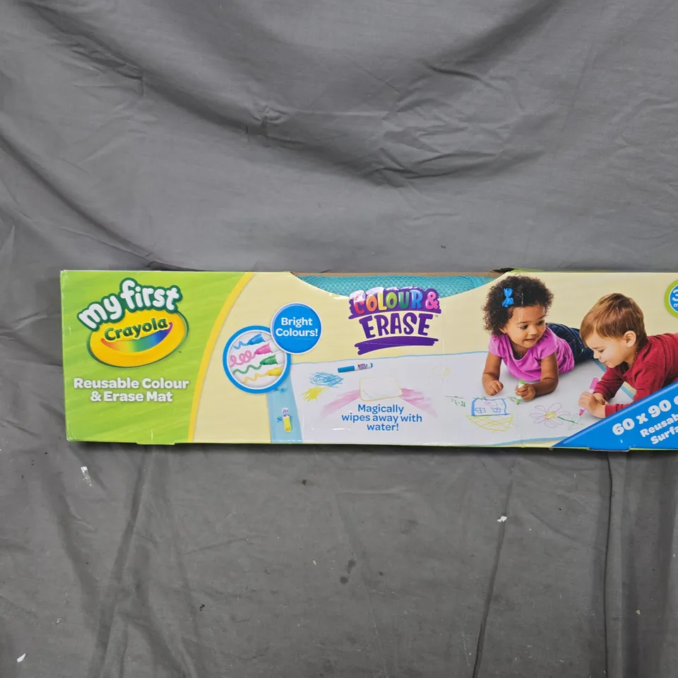 CRAYOLA MY FIRST COLOUR & ERASE MAT – 60 X 90 CM