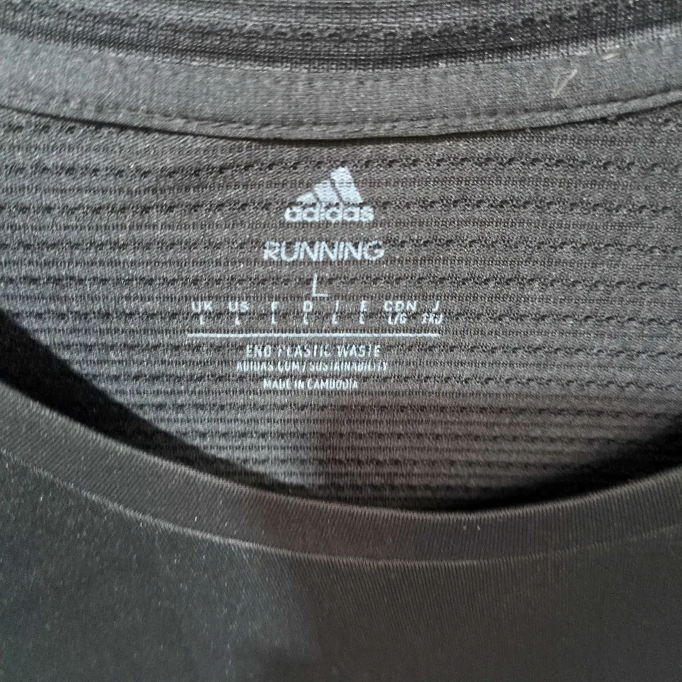 ADIDAS RUNNING T-SHIRT – BLACK, SIZE L