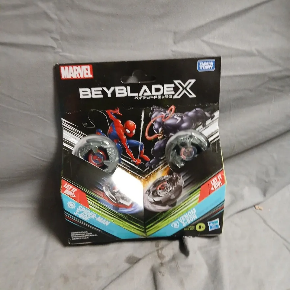 BEYBLADE X MARVEL TOY – SPIDER-MAN VS VENOM, BOXED