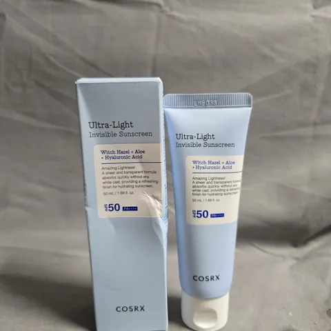 COSRX ULTRA-LIGHT INVISIBLE SUNSCREEN – SPF50 PA++++, 50 ML