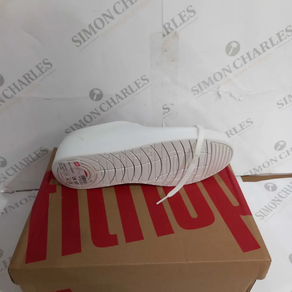 BOXED PAIR OFF FITFLOP RALLY SNEAKER URBAN WHITE UK 7