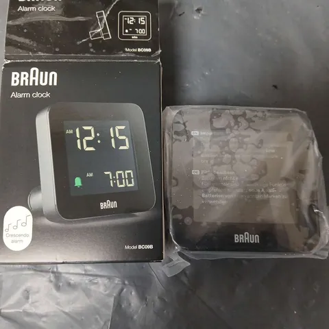 BOXED BRAUN ALARM CLOCK