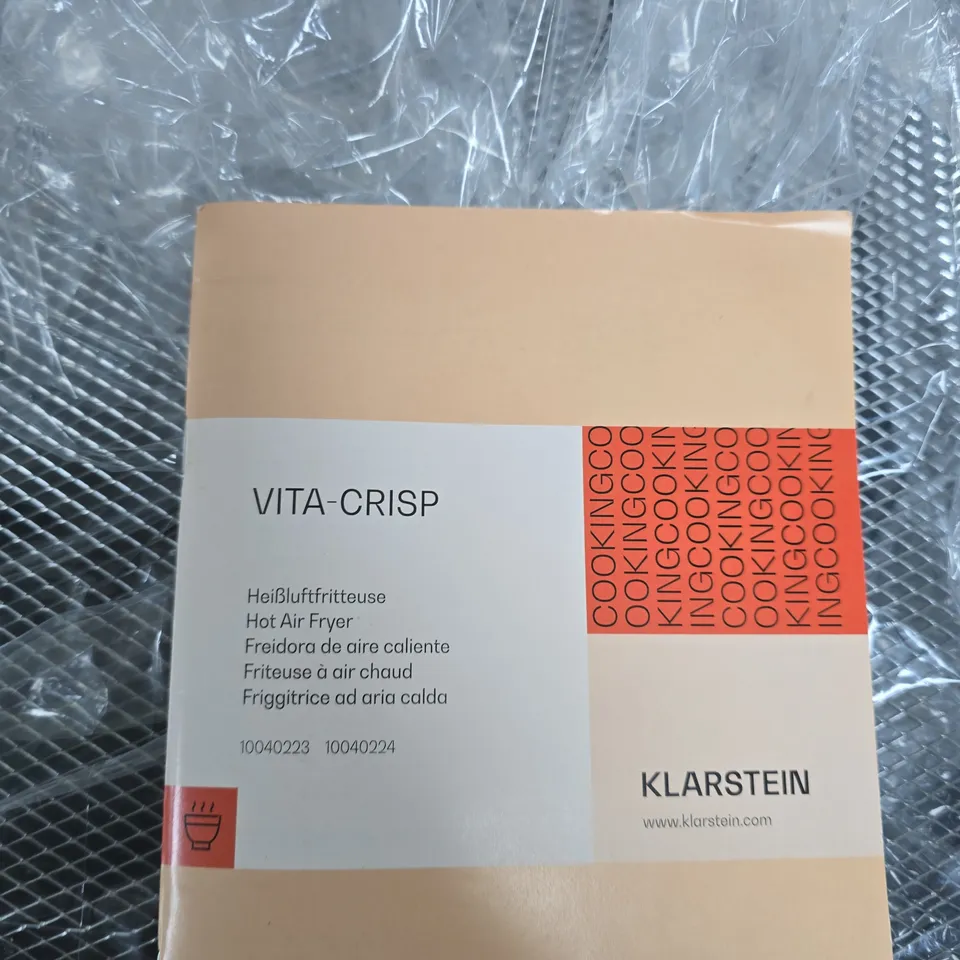 KLARSTEIN VITA-CRISP HOT AIR FRYER (BLACK)