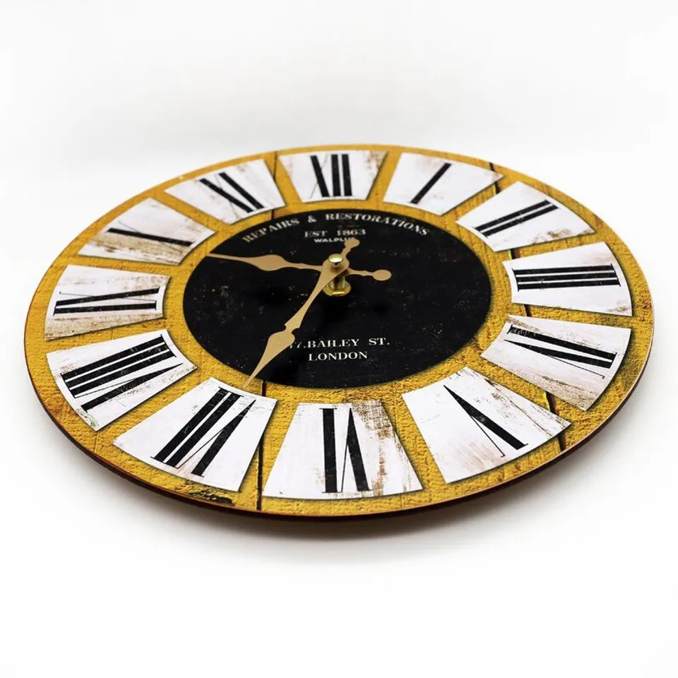 BOXED MANCUSO 30CM WALL CLOCK