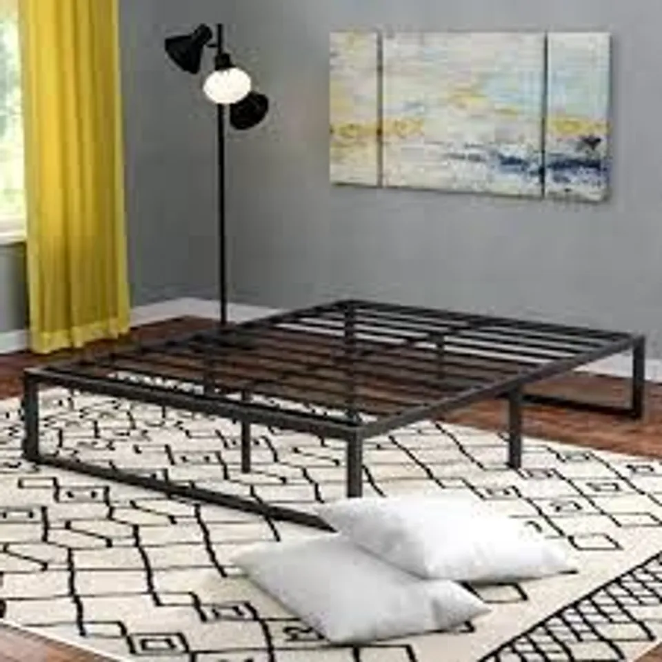 BOXED DESOTO QUICK LOCK STEEL BED FRAME - SIZE UNSPECIFIED (1 BOX)