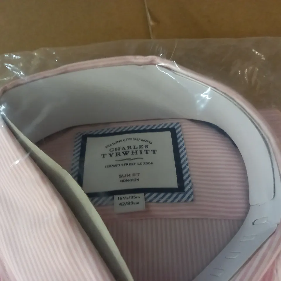 CHARLES TYRWHITT SLIM FIT LONG SLEEVE SHIRT - 16 1/2