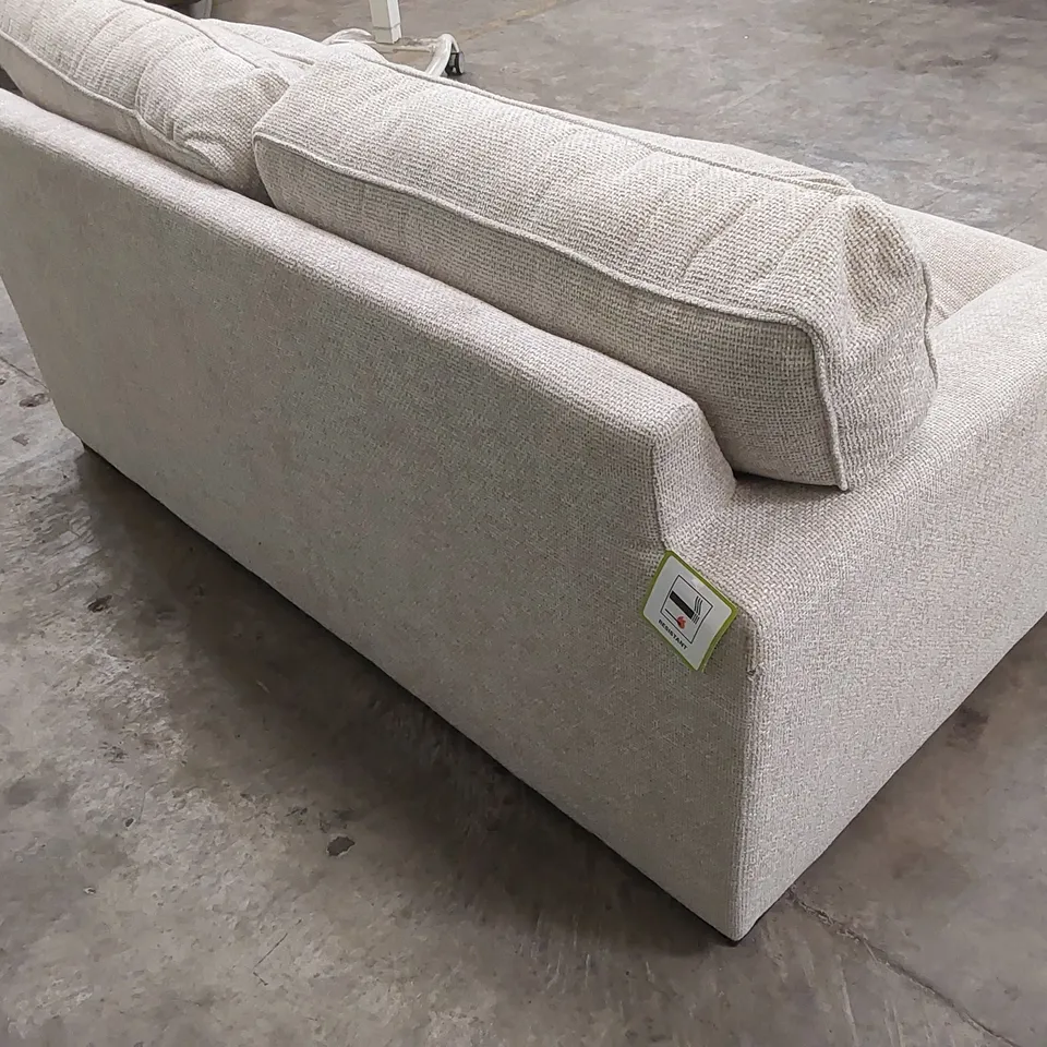 DESIGNER COTTAGE 2 SEATER FABRIC SOFA - OATMEAL