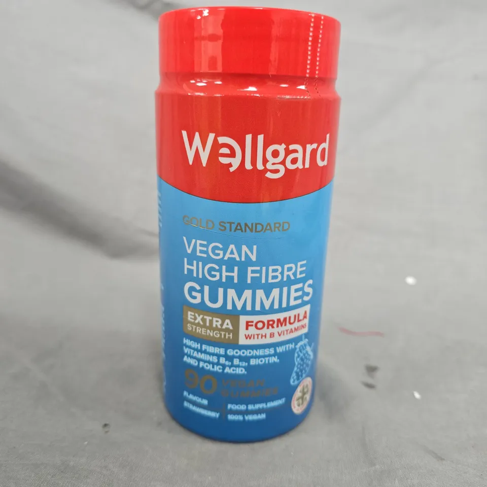 SEALED WELLGARD GOLD STANDARD VEGAN HIGH FIBRE GUMMIES (90 QUANTITY)