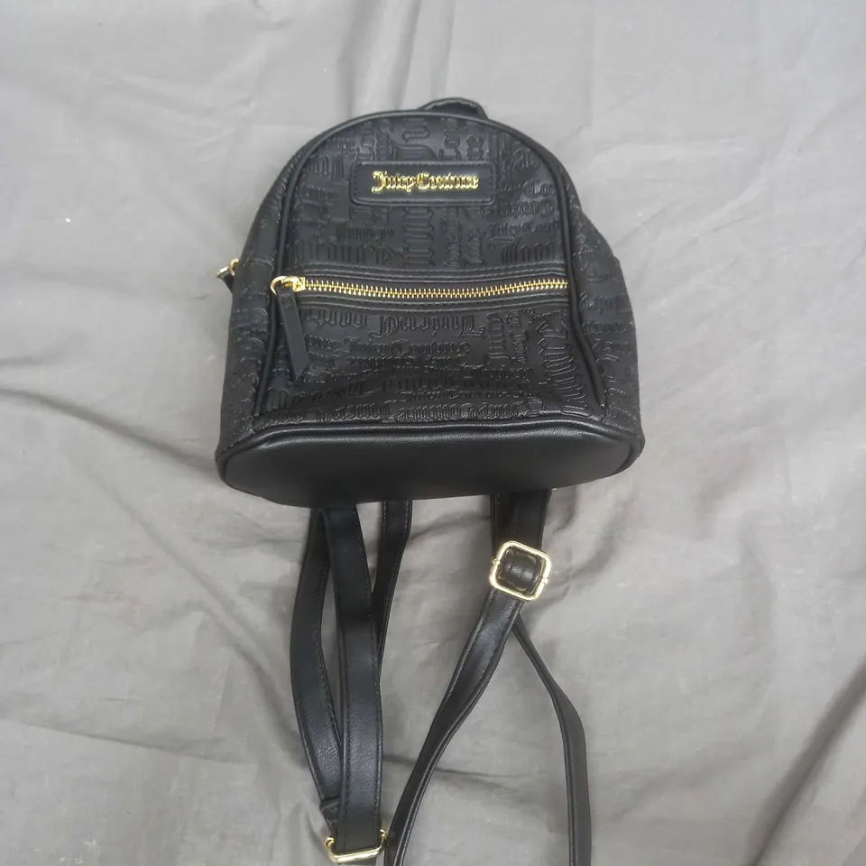 JUICY COUTURE BLACK MINI BACKPACK