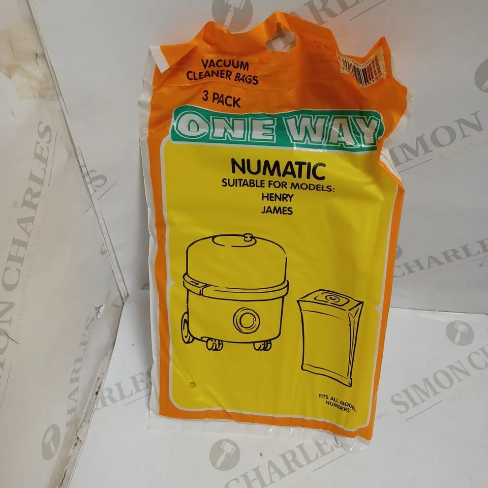 ONE WAY NUMATIC HENRY JAMES 3 PK - SET OF 10