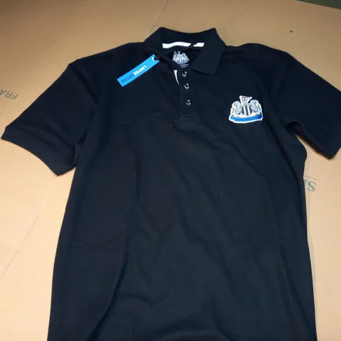 NEWCASTLE UNITED 'LIMITED EDITION' POLO SHIRT IN BLACK - SMALL