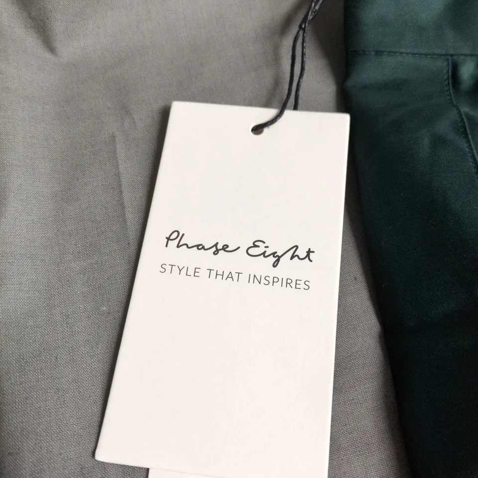 PHASE EIGHT SUSIE PLEATED SKIRT – UK 8, DARK GREEN