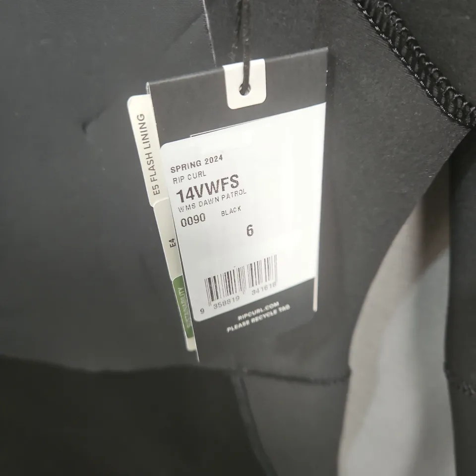 RIP CURL DAWN PATROL WOMEN'S WETSUIT – BLACK, SIZE 6