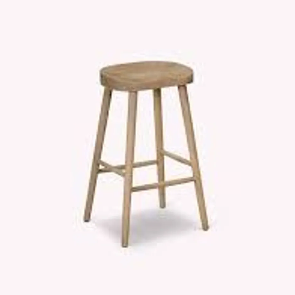 BOXED LILLEY BAR STOOL - LIME WASH